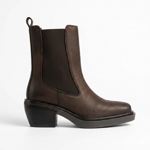 Ciocate dama din piele naturala nabuk, Maro-NOTRE-V, KI-5850 TDM Brown