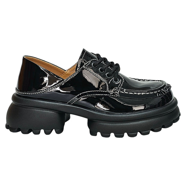 Pantofi dama din piele naturala, Talpa usoara din spuma, Negru-Movie's, 2036-5T Black