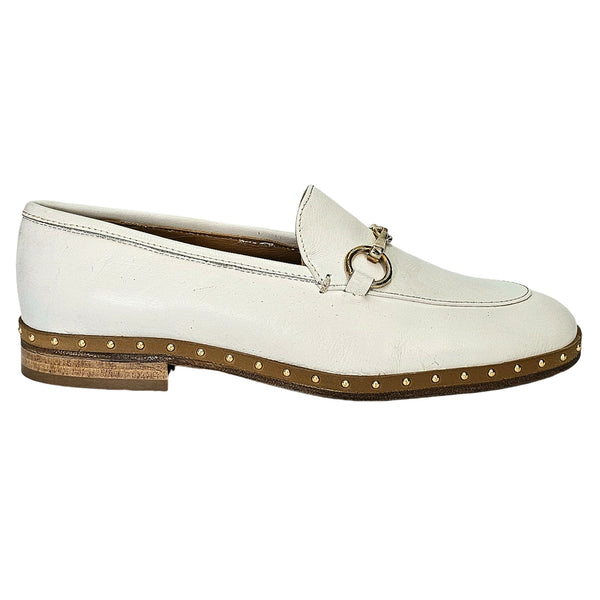 Pantofi dama din piele naturala, Alb murdar-Made in Italy, 33062-1 Glove Bianco
