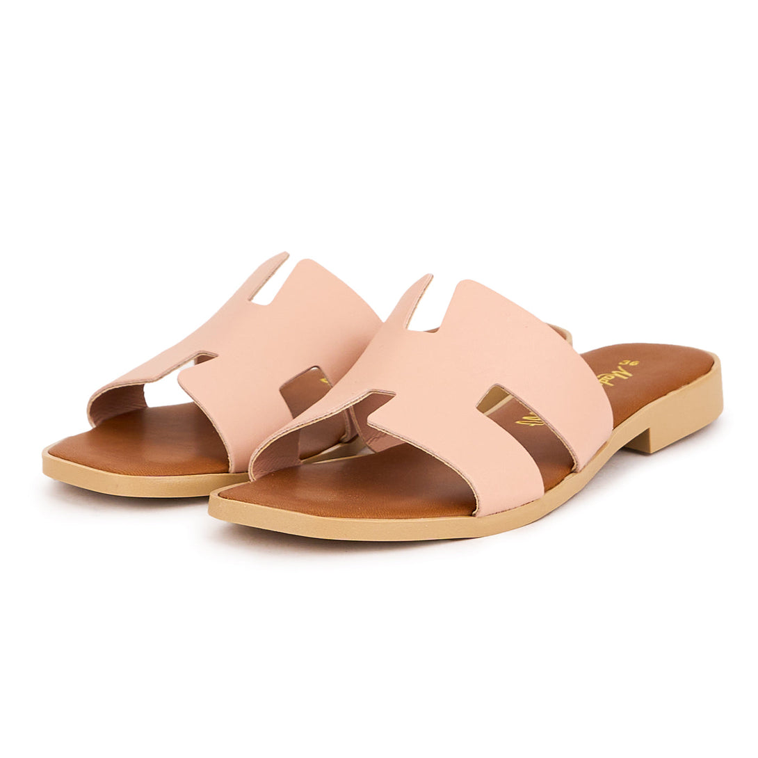 Papuci dama din piele naturala roz, confortabili, din Colectia Vara 2025, Made in Italy, model Art H Rosa-R9.