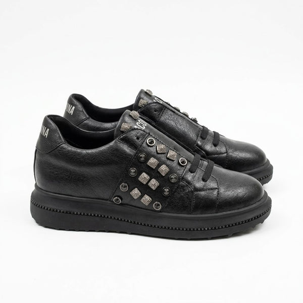 Sneakers dama, negru-Fracomina, FC-19FM319