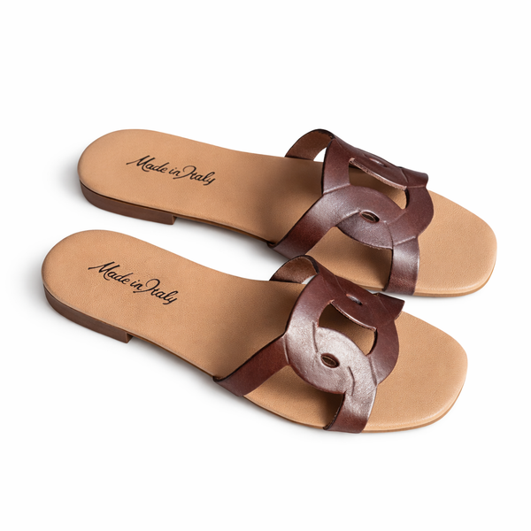 Papuci dama din piele naturala, T.Moro - Made in Italy 1233 R7