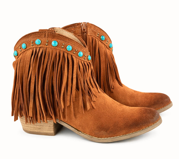 Ciocate dama din piele naturala intoarsa, Maro roscat-Rebecca White, T0601A.R3 Siena Crosta, R12