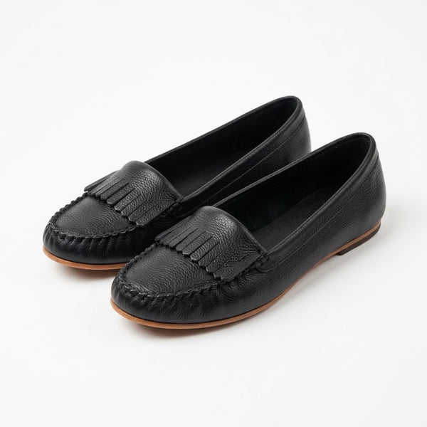 Papuci dama din piele naturala, negru, FlipFlop 411547