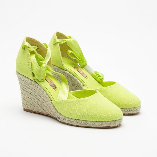 Sandale cu platforma, textil, FlipFlop Princess green