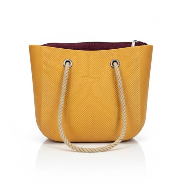 Obag, Geanta de umar pentru dama cu manere detașabile, galben - geanta eleganta din material durabil.