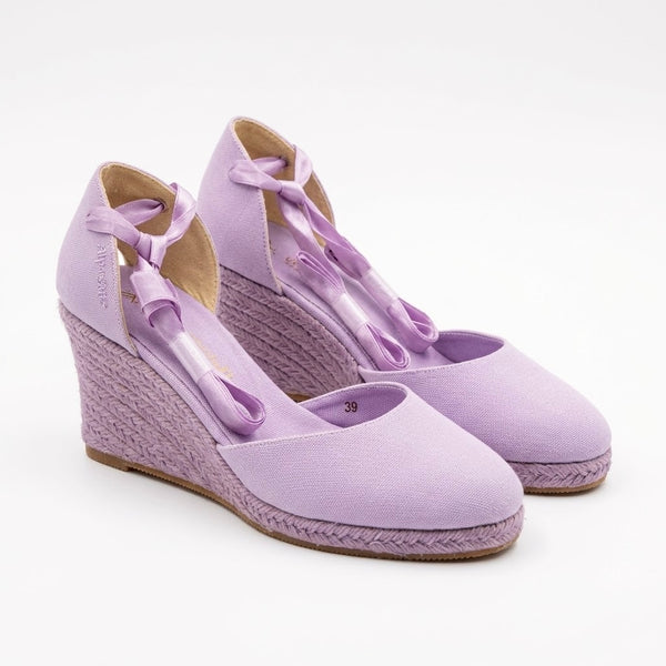 Sandale cu platforma, textil, FlipFlop Princess lavanda