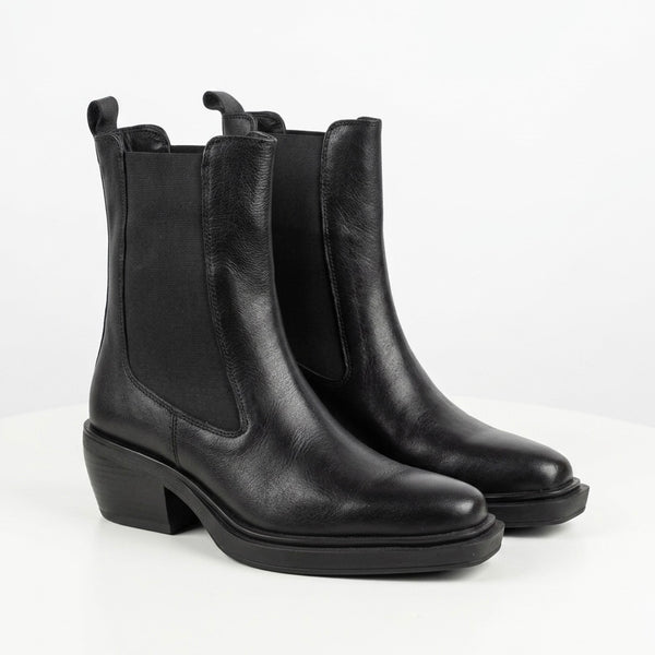 Ciocate dama din piele naturala, negru-NOTRE-V, KI-5850 Black