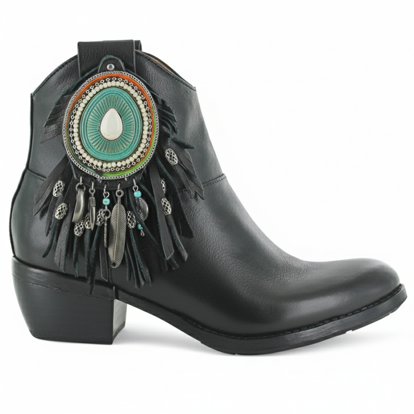 Ciocate dama din piele naturala, Negru-Rebecca White, T0605.R4, R10