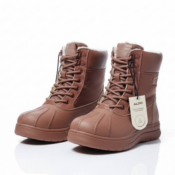 ALDO ghete femei cu blana la interior, maro, impermeabil, waterproof