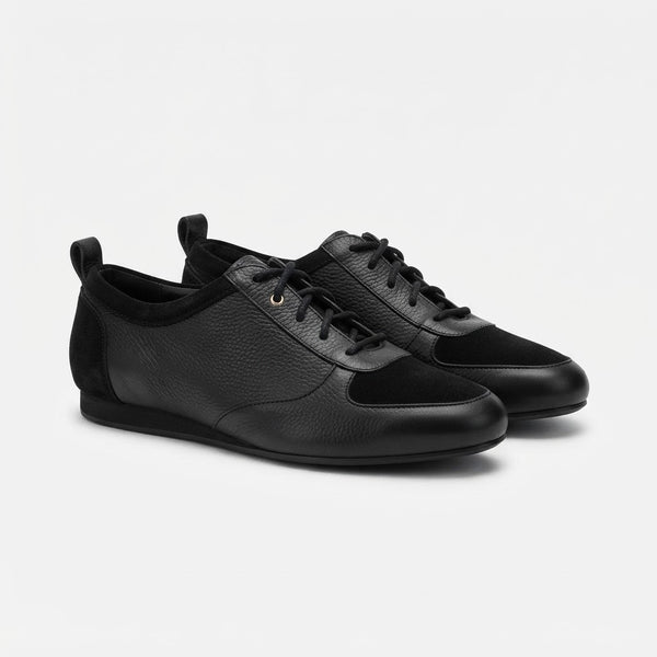 Pantofi dama din piele naturala, negru, Flipflop Black