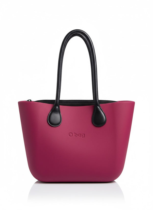 O bag, Geanta de umăr pentru dama cu manere detașabile, magenta