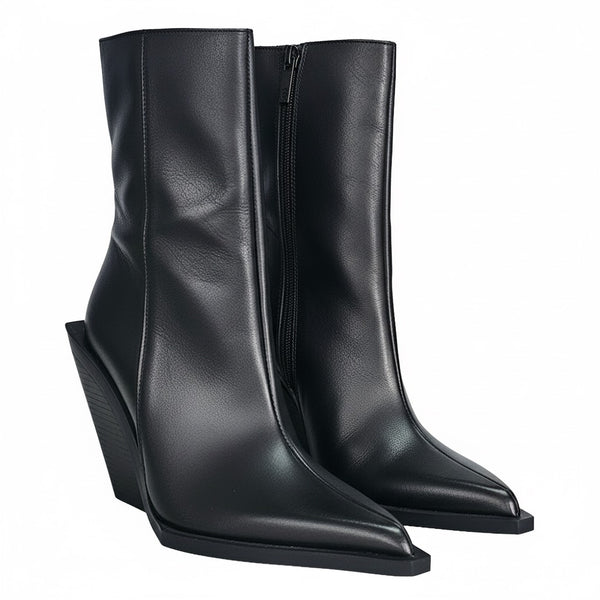 Ciocate dama din piele naturala, Negru-Zara, R9
