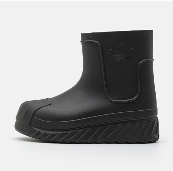 adidas ADIFOM SUPERSTAR BOOT unisex negru side view with iconic shell toe design