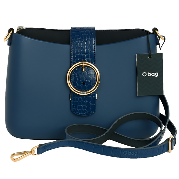 O bag, Geanta de umar cu bareta detasabila, Bleumarin