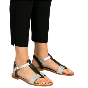 Papuci dama din piele naturala, Negru-Andrea Pierago, Art 3107 Positano Nero, R7