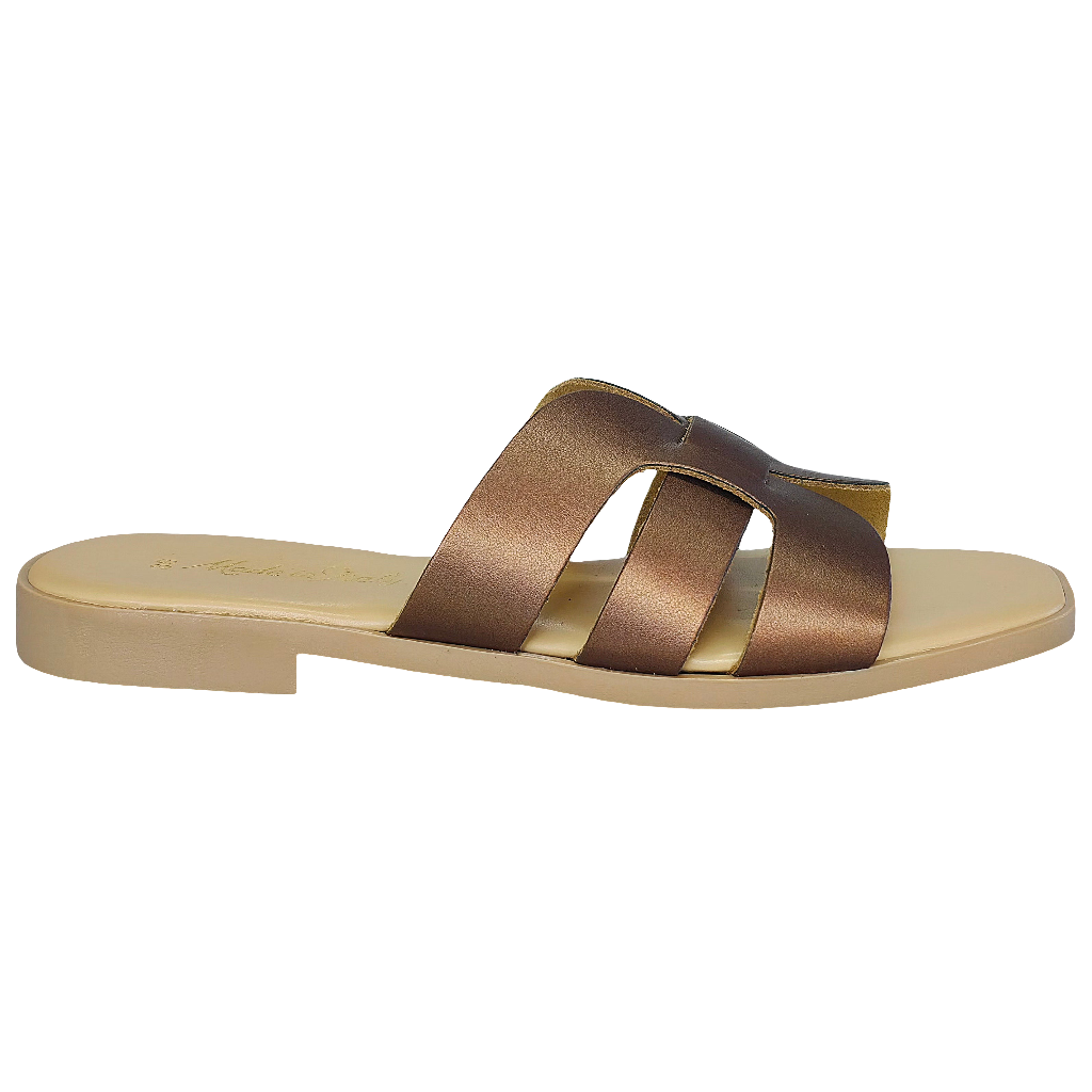 Papuci dama din piele naturala Aramiu, made in Italy, stil casual, colectia Vara 2025, Valentina Rame-R14.