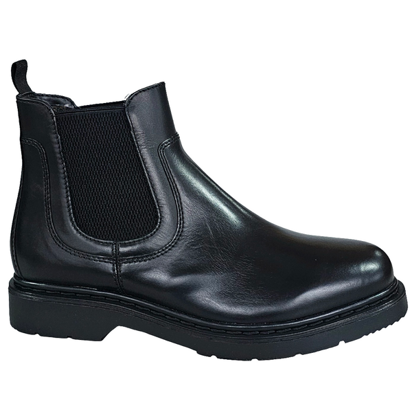 Ghete barbati din piele naturala, Negru-Parrotto, MH-361H07 Calf BLK, R10