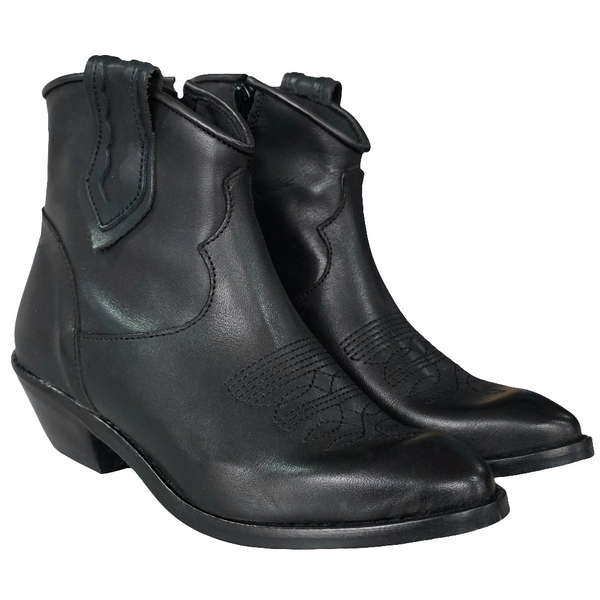 Ciocate dama din piele naturala, toc mic, negru, Made in Italy, pentru sezonul Iarna 2025, confortabile si elegante.