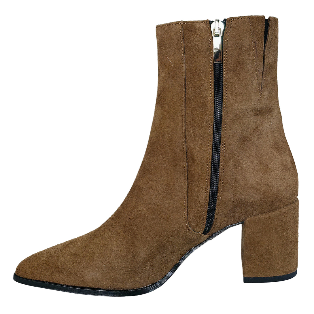Botine dama din piele naturala intoarsa, Maro-Altramarea, 33836 Camoscio Torba, R2 - incaltaminte de toamna iarna 2025.