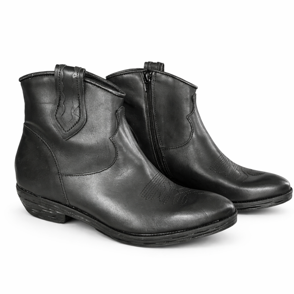 Ciocate dama din piele naturala, negru - Made in Italy TX100, cizme din piele, design elegant, primavara 2026