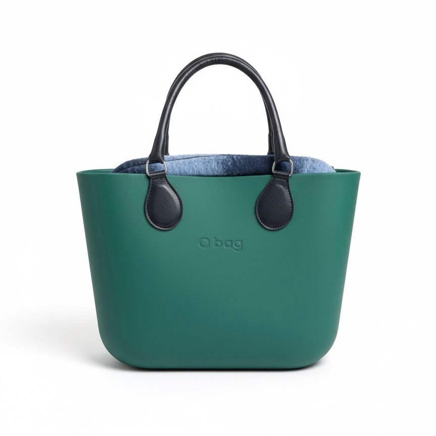 Obag verde, geanta de mana cu manere detasabile, material durabil si flexibil, colectia Vara 2025.