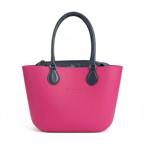 Obag roz, geantă mare de umăr pentru femei, manere detașabile, stil elegant, colectia Vara 2025.