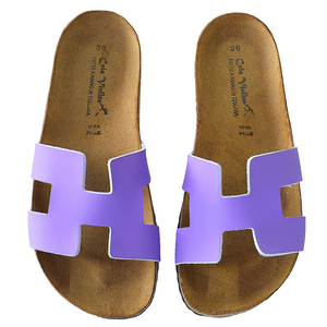 Papuci dama din piele naturala, Lila-Made in Italy, BK.Ginevra Lilla, R7