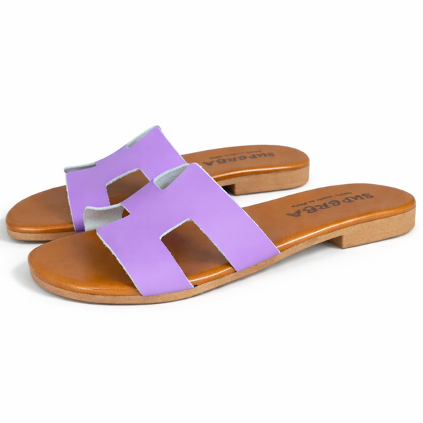 Alt Tag: Papuci dama din piele naturala, Violet- Superba, Ginevra/CAR Viola - papuci dama piele naturala violet, Made in Italy, Colectia Vara 2026