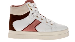 GANT Sneakers Avona White-Rose side view showcasing white, rose, and brown color design.