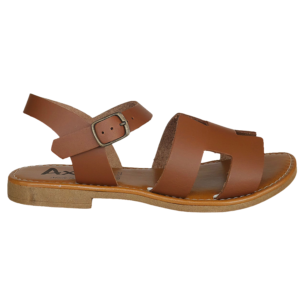 Sandale dama din piele naturala, Maro-Axel Ester Cuoio, talpa flexibila, platforma 5 cm, fabricat in Italia.