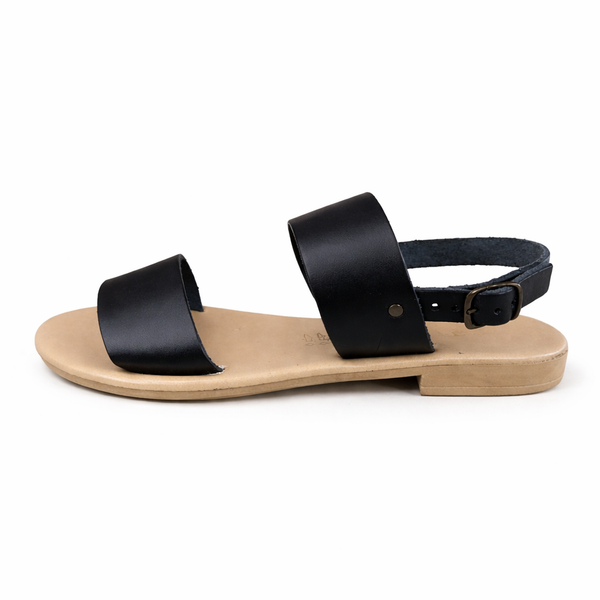 Sandale dama din piele naturala, negru -Bellini Positano R8 sandale din piele naturala Made in Italy, colectia Vara 2026